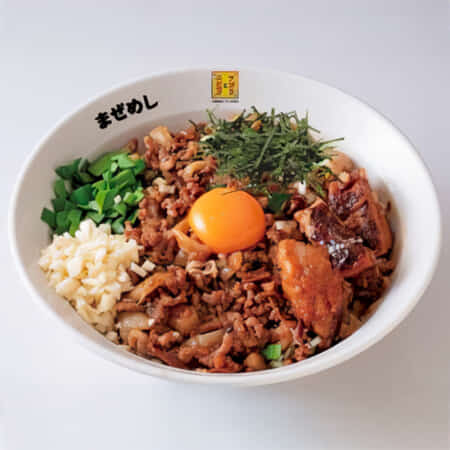 背脂ニンニクスタミナまぜ丼｜習志野で丼や麺のテイクアウト・デリバリーならドンちゃん食堂