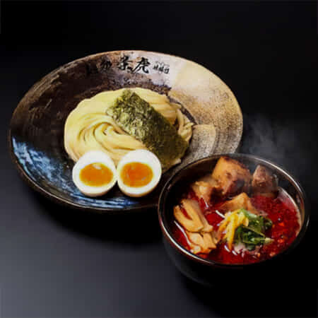 煉獄旨辛味玉極み濃厚豚骨魚介つけ麺｜習志野で丼や麺のテイクアウト・デリバリーならドンちゃん食堂